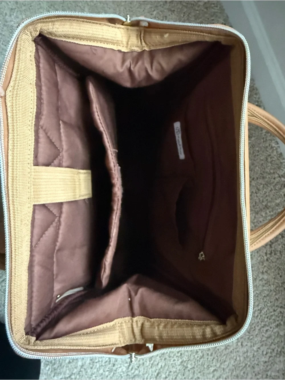 Backpack Tote in Cognac Brown - Unbranded